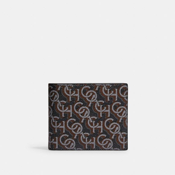 NWT Coach Outlet 3 In 1 Wallet With Coach Monogram Print - Picture 1 of 3